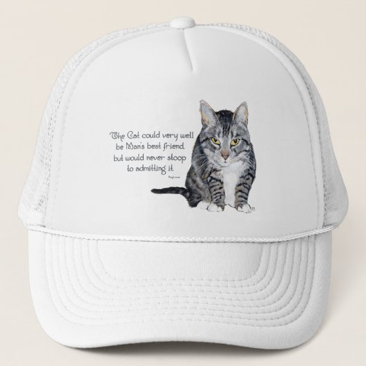 Cat Wisdom - en vriendschap Trucker Pet (Voorkant)