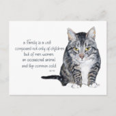 Cat Wisdom - Family Dynamics Briefkaart (Voorkant)