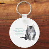 Cat Wisdom - Family Dynamics Sleutelhanger (Voorkant)