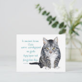 Cat Wisdom - in de oudheid waren Katten Briefkaart (Staand voorkant)