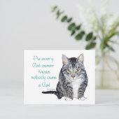 Cat Wisdom - zoals elke eigenaar van een kat weet Briefkaart (Staand voorkant)