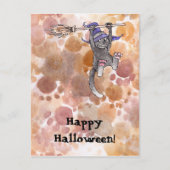 Cat Witch Briefkaart (Voorkant)
