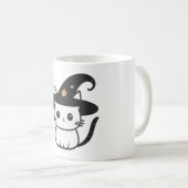 cat witch cute cats | cats lovers design koffiemok (Voorkant rechts)