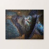 Cat Witch Fantasy Art Legpuzzel (Horizontaal)