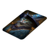 Cat Witch Fantasy Art Magneet (Linkerzijde)