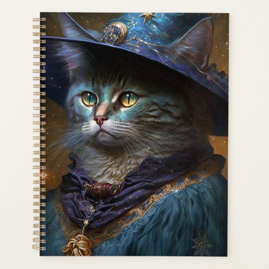 Cat Witch Fantasy Art Planner (Voorkant)