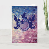 Cat Witch Moon Goddess Wiccan Cat Perscard Kaart (Voorkant)