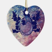 Cat Witch Moon Goddess Wiccan Cat Perscard Keramisch Ornament (Rechts)