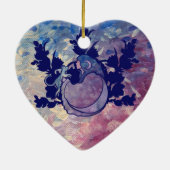 Cat Witch Moon Goddess Wiccan Cat Perscard Keramisch Ornament (Achterkant)