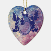 Cat Witch Moon Goddess Wiccan Cat Perscard Keramisch Ornament (Links)
