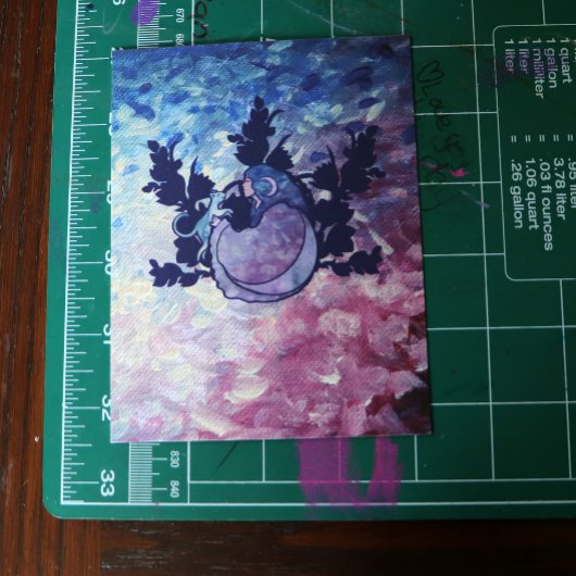 Cat Witch Moon Goddess Wiccan Cat Person Briefkaart