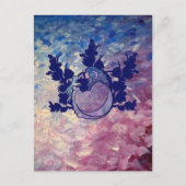 Cat Witch Moon Goddess Wiccan Cat Person Briefkaart (Voorkant)