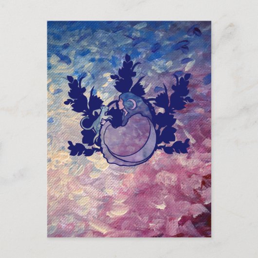 Cat Witch Moon Goddess Wiccan Cat Person Briefkaart (Voorkant)