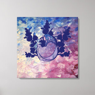 Cat Witch Moon Goddess Wiccan Cat Person Canvas Afdruk