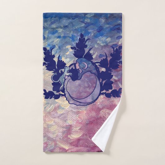 Cat Witch Moon Goddess Wiccan Cat Person Handdoek (Handdoek)
