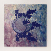 Cat Witch Moon Goddess Wiccan Cat Person Legpuzzel (Horizontaal)