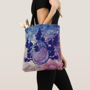 Cat Witch Moon Goddess Wiccan Cat Person Tote Bag