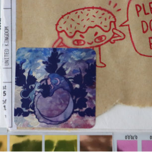 Cat Witch Moon Goddess Wiccan Cat Person Vierkante Sticker