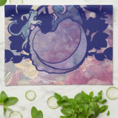 Cat Witch Moon Goddess Wiccan Theedoek (Gevouwen)