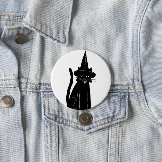 Cat Witch Ronde Button 7,6 Cm (In situ)