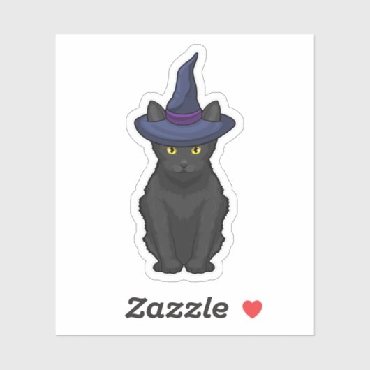 Cat Witch Sticker (Vel)