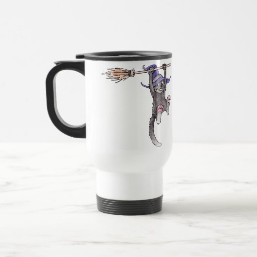 Cat Witch Travel Mug Reisbeker (Links)