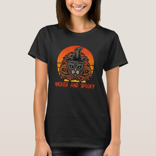 Cat witch witcher t-shirt (Voorkant)