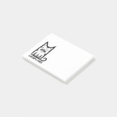 Cat with a Stylish Moustache, i heart cats Post-it® Notes (Schuin)