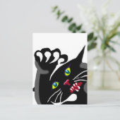 Cat with attitude briefkaart (Staand voorkant)