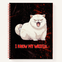 Cat with Attitude woordspeling leuk schrijver tijd