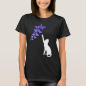 Cat with Butterflies Beautiful Butterfly T-shirt (Voorkant)