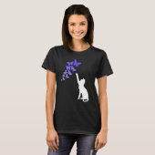 Cat with Butterflies Beautiful Butterfly T-shirt (Voorkant volledig)