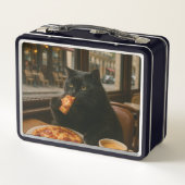 Cat with Coffee cup in Coffee shop (Achterkant)