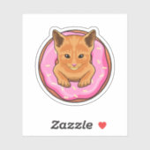 Cat with Donut Sticker (Vel)