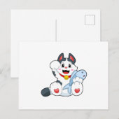 Cat with Fish Briefkaart (Voorkant / Achterkant)