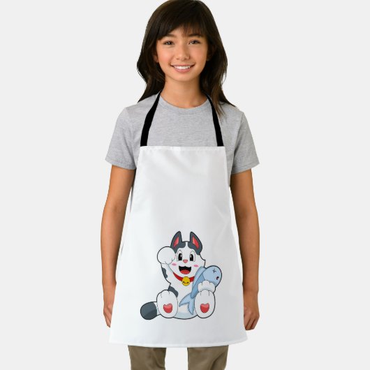 Cat with Fish Schort (Insitu)