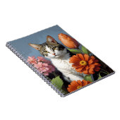 cat with flowers (update) notitieboek (Rechterzijde)