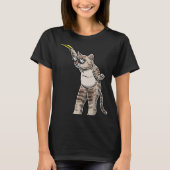 Cat With Frisbee Disc Frisbee Player Thrower Disc  T-shirt (Voorkant)
