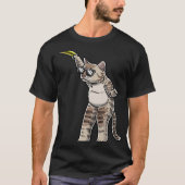 Cat With Frisbee Disc Frisbee Player Thrower Disc  T-shirt (Voorkant)