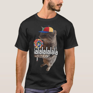 Cat with Lollipop Meme T-shirt