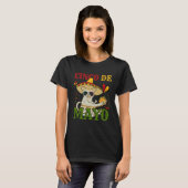 Cat With Mexican Hat And Taco  5 Cinco De Mayo T-shirt (Voorkant volledig)