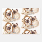 Cat with mirror  inpakpapier vel (Voorkant 3)