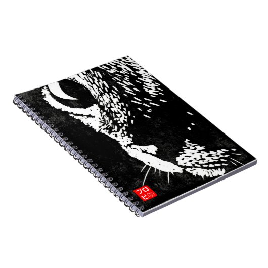 Cat with Pearl Earring Notitieboek (Rechterzijde)