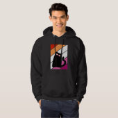 Cat With Pride Lesbian Flag LGBTQ Proud Ally Pride Hoodie (Voorkant volledig)