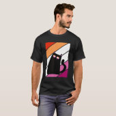 Cat With Pride Lesbian Flag LGBTQ Proud Ally Pride T-shirt (Voorkant volledig)