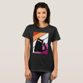 Cat With Pride Lesbian Flag LGBTQ Proud Ally Pride T-shirt (Voorkant volledig)