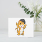 Cat with Ramen Bowl Briefkaart (Staand voorkant)