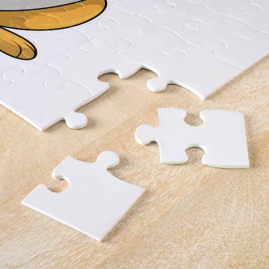 Cat with Ramen Bowl Legpuzzel (Zijkant)