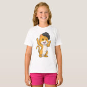Cat with Ramen Bowl T-shirt (Voorkant volledig)