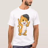 Cat with Ramen Bowl T-shirt (Voorkant)